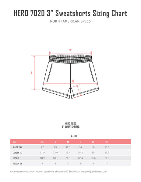 Unisex 3" True North Fit Shorts