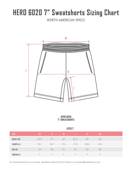 Unisex True North Fit 7" shorts